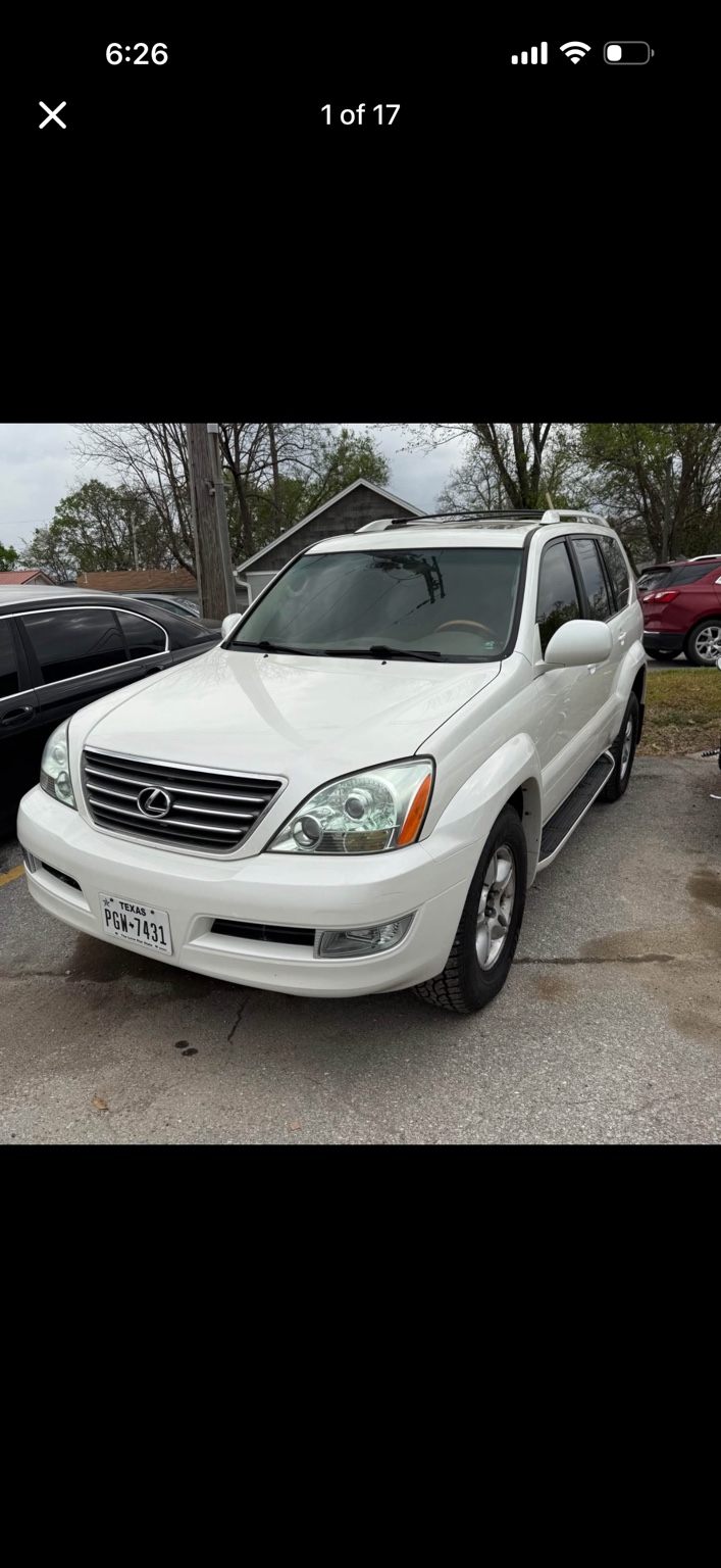White Lexus SUV